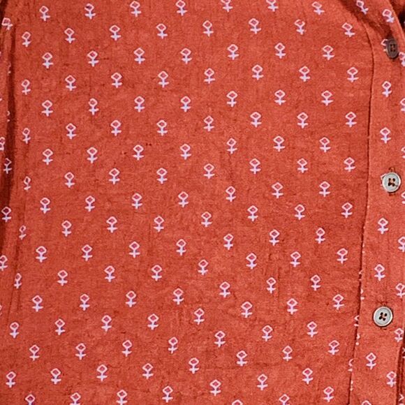 Free People Shirt Womens XS TP Boho Sienna High Low Long Sleeve Peasant Bohemian - Picture 2 of 10